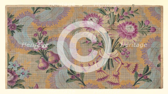 Mise-en-carte (Point-paper), France, 1787. Creators: Germain Frères, J Bt Clere.