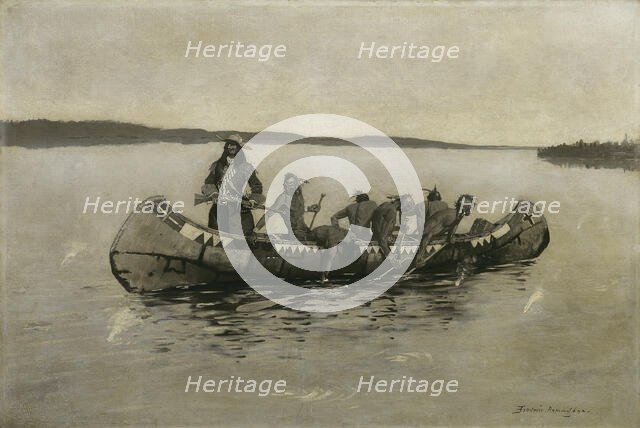 This Was a Fatal Embarkation, 1898. Creator: Frederic Remington.