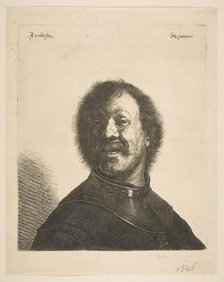 Laughing Man in a Gorget, 1620-40. Creator: Jan Georg van Vliet.