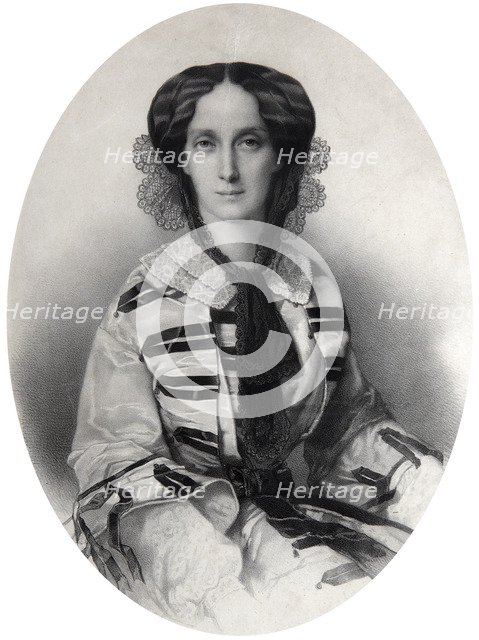 Tsarina Maria Alexandrovna of Russia, 1860. Artist: Andrei Deniere