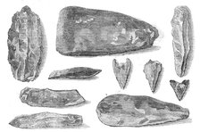 Flint implements found in Ireland, 1865. Creator: Unknown.