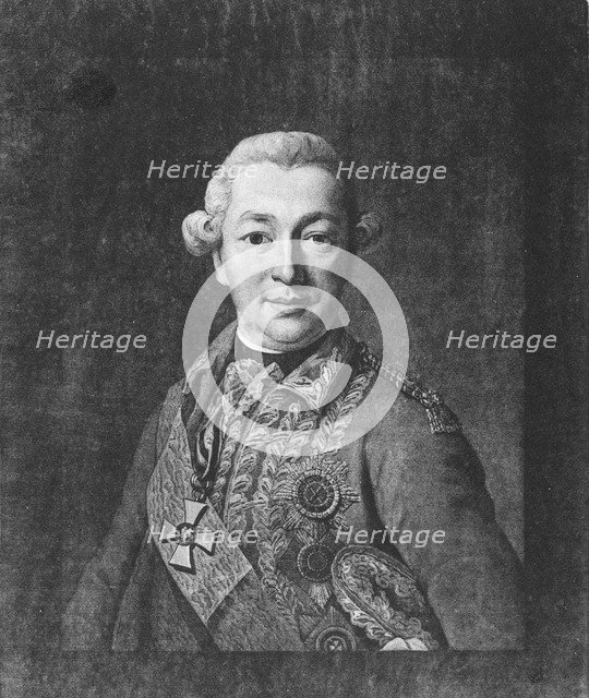 Portrait of Count Ivan Petrovich Saltykov (1730–1805), Mid of the 18th cen.. Artist: Anonymous  