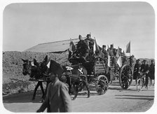 Soldiers of the French Foreign Legion travelling by wagon, Syria, 20th century. Artist: Unknown