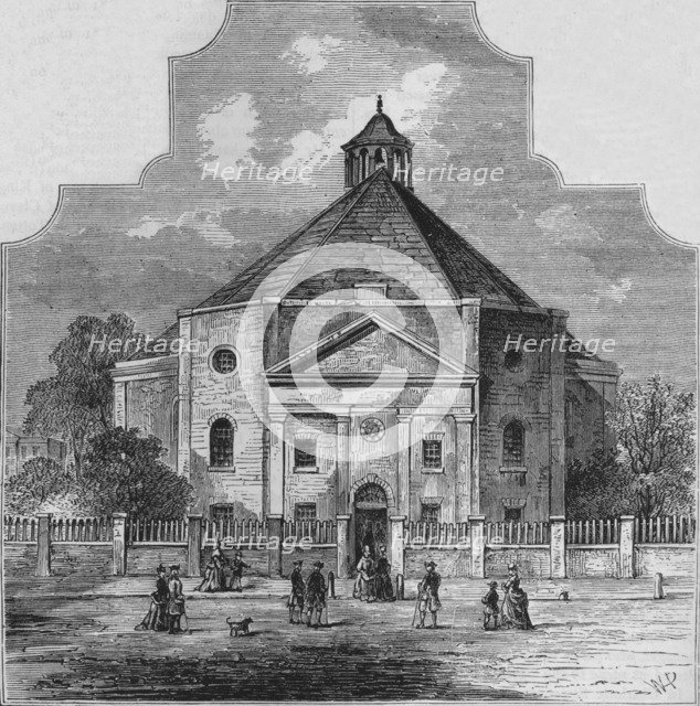 Whitefield's Tabernacle, Tottenham Court Road, Westminster, London, 1820 (1878). Artist: Unknown.