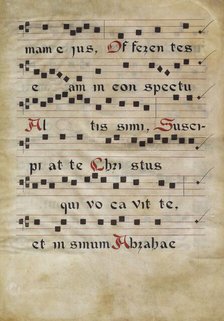 Music Text, third quarter of 15th century. Creator: Francesco di Antonio del Chierico.