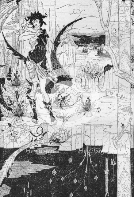'Siegfried, Act II', c1893. Artist: Aubrey Beardsley.