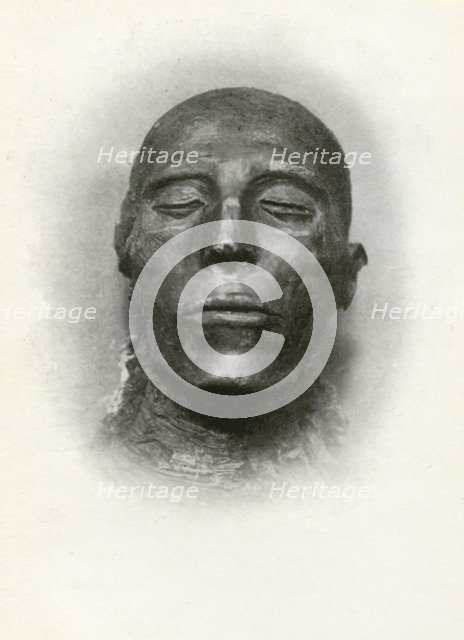 Head of the mummy of Sety I, Ancient Egyptian pharaoh of the 19th Dynasty, c1279 BC (1926).  Artist: Winifred Mabel Brunton