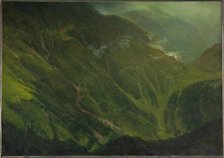 Mountain Gorge, 19th century. Creator: Albert Bierstadt.