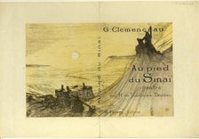 Cover for Au pied du Sinaï, 1897, published 1898. Creator: Henri de Toulouse-Lautrec.