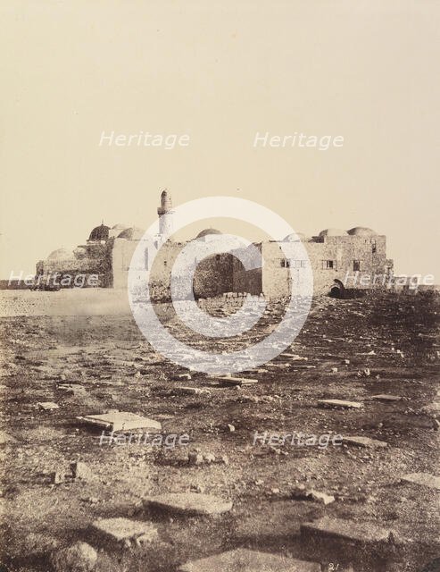 Jérusalem. (Environs) Montagne de Sion. Cenacle et Maison de Caiphe., 1860 or later. Creator: Louis de Clercq.