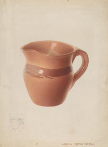 Pitcher, c. 1936. Creator: Gordon Saltar.