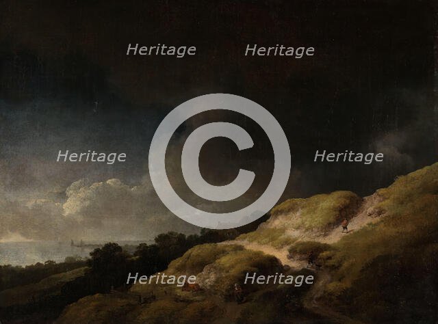 Landscape with sand dunes, 1753. Creator: Christian Wilhelm Ernst Dietrich.