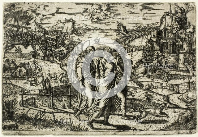 Journey to Emmaus, 1549. Creator: Unknown.