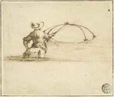 Fisherman with Net, n.d. Creator: Unknown.