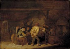 Drinking Peasants, mid-17th century. Creator: Bartholomeus Molenaer.