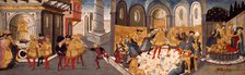 The Assassination and Funeral of Julius Caesar, 1455/60. Creators: Workshop of Apollonio di Giovanni, Workshop of Marco del Buono Giamberti.