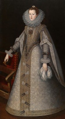 Queen Margaret of Spain, c. 1610. Creator: Andrés López Polanco.