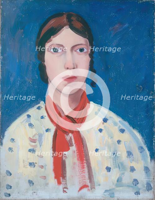 Head of a Gypsy, 1909. Creator: James Dickson Innes.