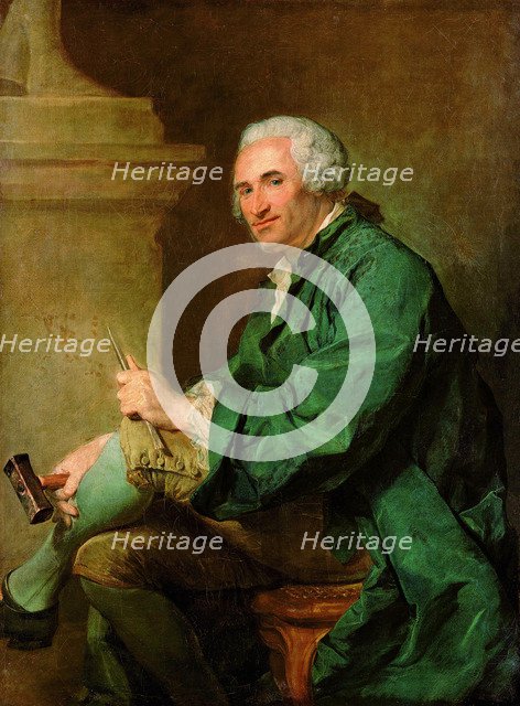 Portrait of the Sculptor Lambert-Sigisbert Adam (1700-1759), 1753.