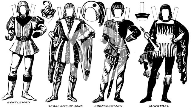 'The Gallery of British Costume: The Dresses Worn In Richard III's Reign', c1934. Artist: Unknown.