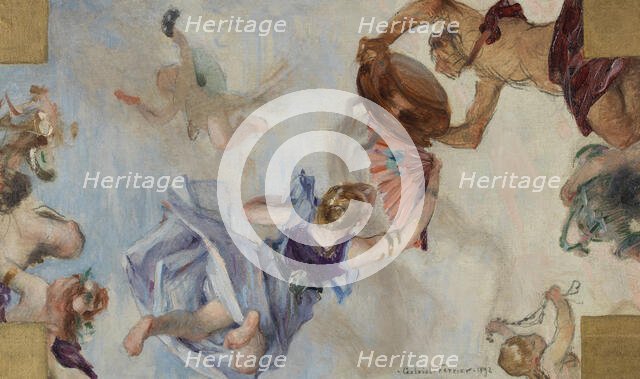 Sketch for the reception hall at the Hotel de Ville in Paris: Perfume, 1892. Creator: Gabriel Ferrier.