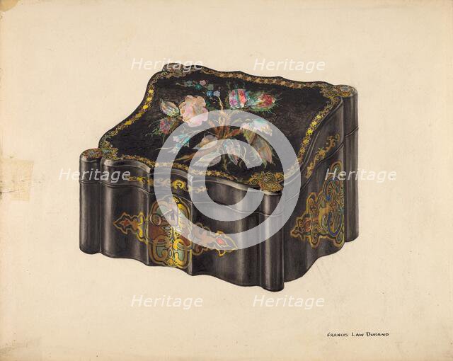 Game Box (For Poker Chips), c. 1939. Creator: Francis Law Durand.