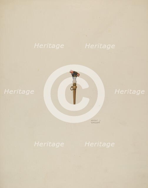 Watch Key, c. 1938. Creator: Harry Grossen.