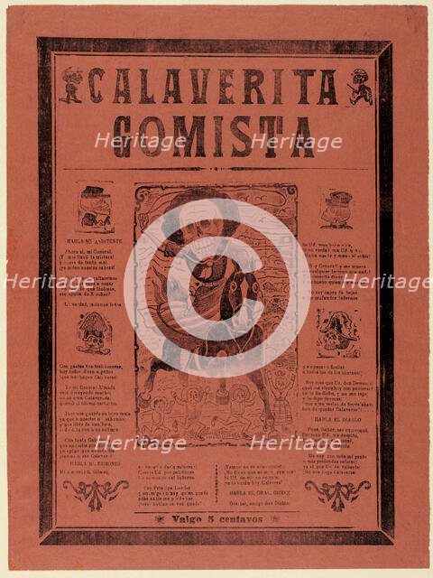 Little Calavera of General Gómez, n.d. Creator: José Guadalupe Posada.