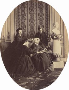 Queen Victoria in Mourning, 1862. Creator: William Samuel Bambridge.