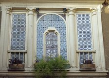 Exterior of Beit Nassan palace, Damascus, Syria, 2001.  Creator: LTL.