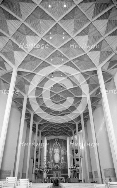 Interior of Coventry Cathedral, Coventry, West Midlands, 1962-1980. Artist: Eric de Maré