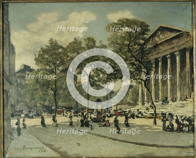 Place de la Madeleine in 1912, 1912. Creator: Louis Braquaval.