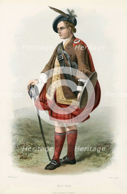 Mac Nab, from The Clans of the Scottish Highlands, pub. 1845 (colour lithograph)