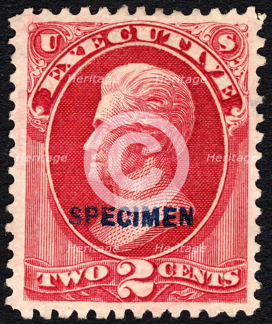 2c Andrew Jackson Executive special printing single, 1875. Creator: Unknown.