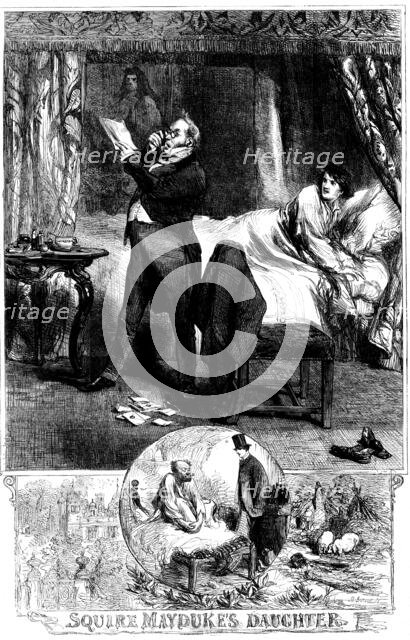 "Squire Mayduke's Daughter" - drawn by John Gilbert, 1862. Creator: Unknown.