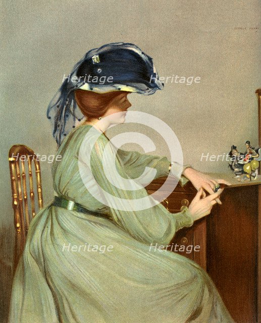 'The Blue Veil', 1904.  Artist: George Henry