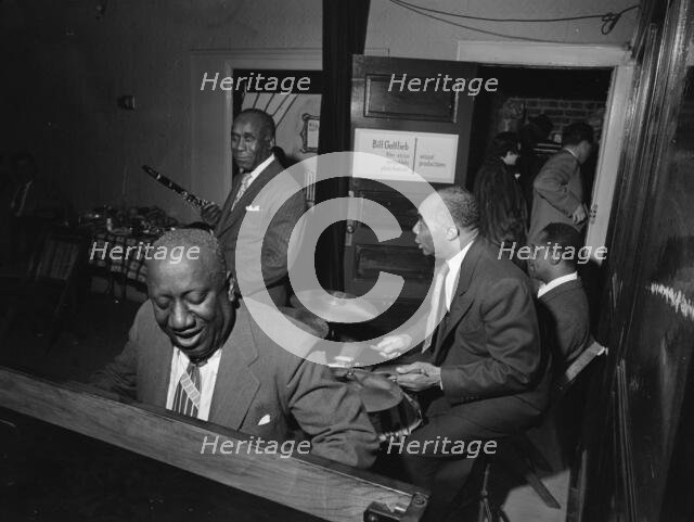 Portrait of James P. (James Price) Johnson...Gottlieb's office party, Jamaica, Queens, N.Y., c.1948. Creator: William Paul Gottlieb.