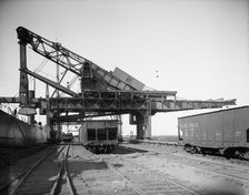 Hulett machine unloading ore, Pennsylvania [Railroad] dock, Buffalo, N.Y., c1908. Creator: Unknown.