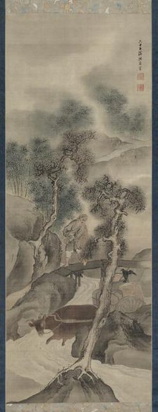 Water Buffalo Returning Home, 1781. Creator: Yosa Buson (Japanese, 1716-1783).