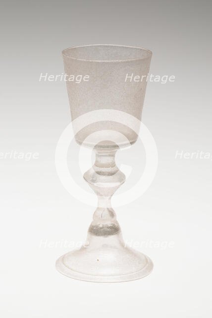 Wine Glass, England, c. 1666/99. Creator: Unknown.