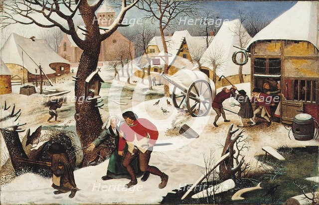 Return from the Inn. Artist: Brueghel, Pieter, the Younger (1564-1638)