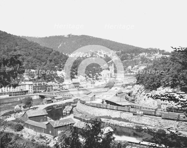 Mauch Chunk, Pennsylvania, showing Mount Pisgah, USA, c1900.  Creator: Unknown.