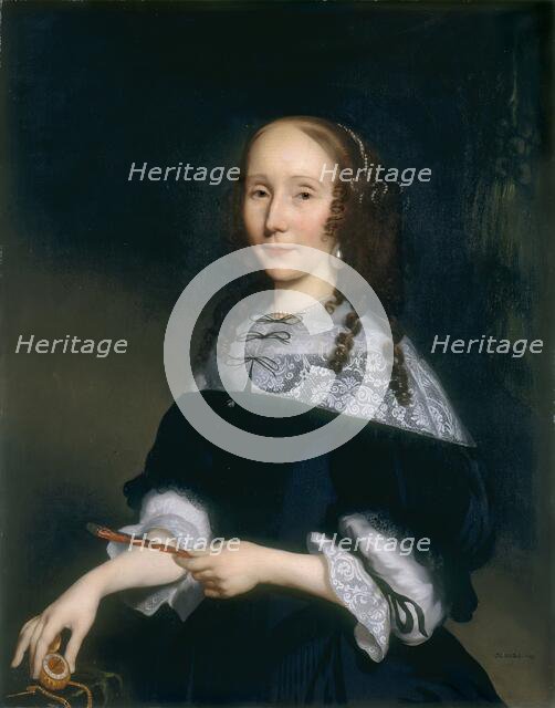 Portrait of a Lady, 1667. Creator: Nicolaes Maes.