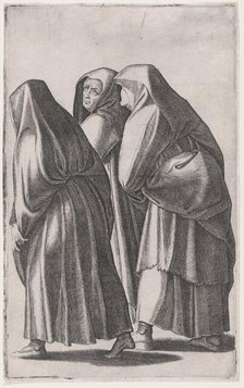 The three holy women going to the sepulchre, ca. 1514-36. Creator: Agostino Veneziano.