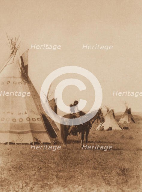 A Chief's Son, Assiniboin, 1926. Creator: Edward Sheriff Curtis.