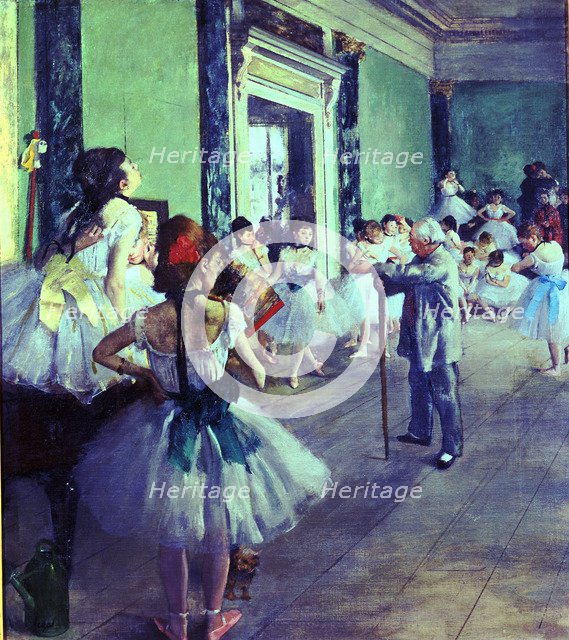  'The dance class', 1874 by Edgar Degas.