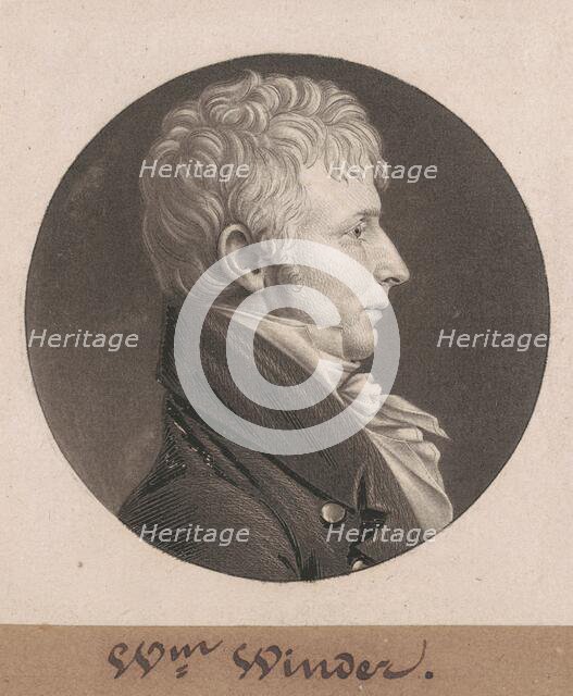 William Henry Winder, 1804. Creator: Charles Balthazar Julien Févret de Saint-Mémin.