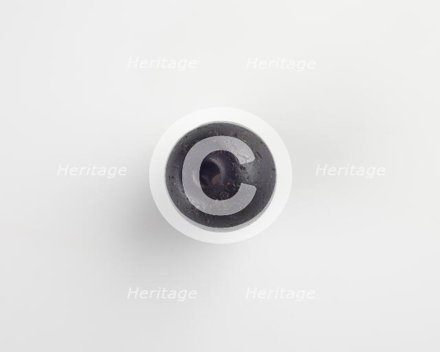 Bead, spherical, with inwardly rounded bore, (4th century?). Creator: Unknown.