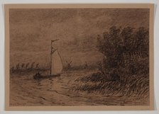 On the Vecht, between 1860 and 1924. Creator: Carel Nicolaas Storm.