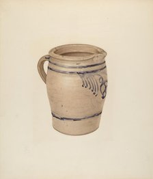 Pitcher, c. 1939. Creator: Isadore Goldberg.